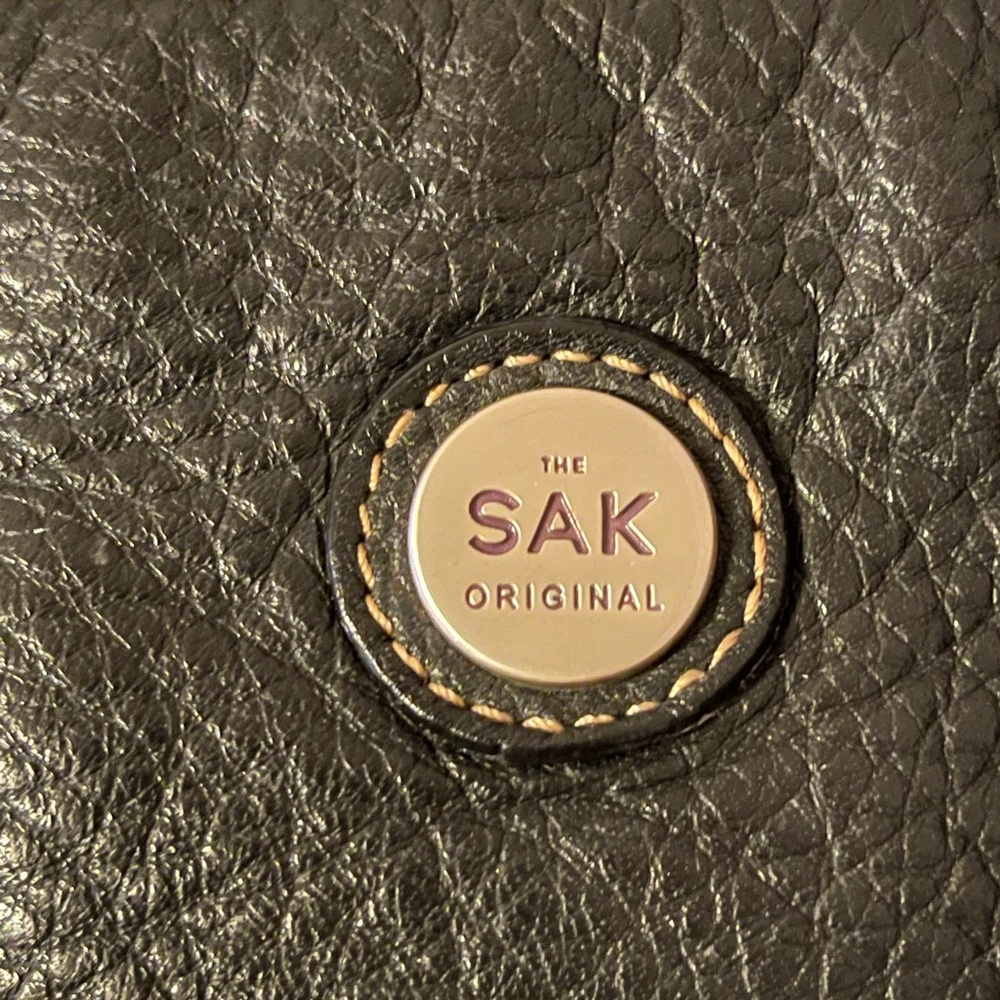 The Sak original black leather satchel shoulder purse great condition vintage - Picture 2 of 6